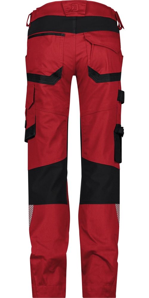 DassyDamenStretch-ArbeitshoseMitKniepolstertaschenDynaxNextWomenRotSchwarz-34
