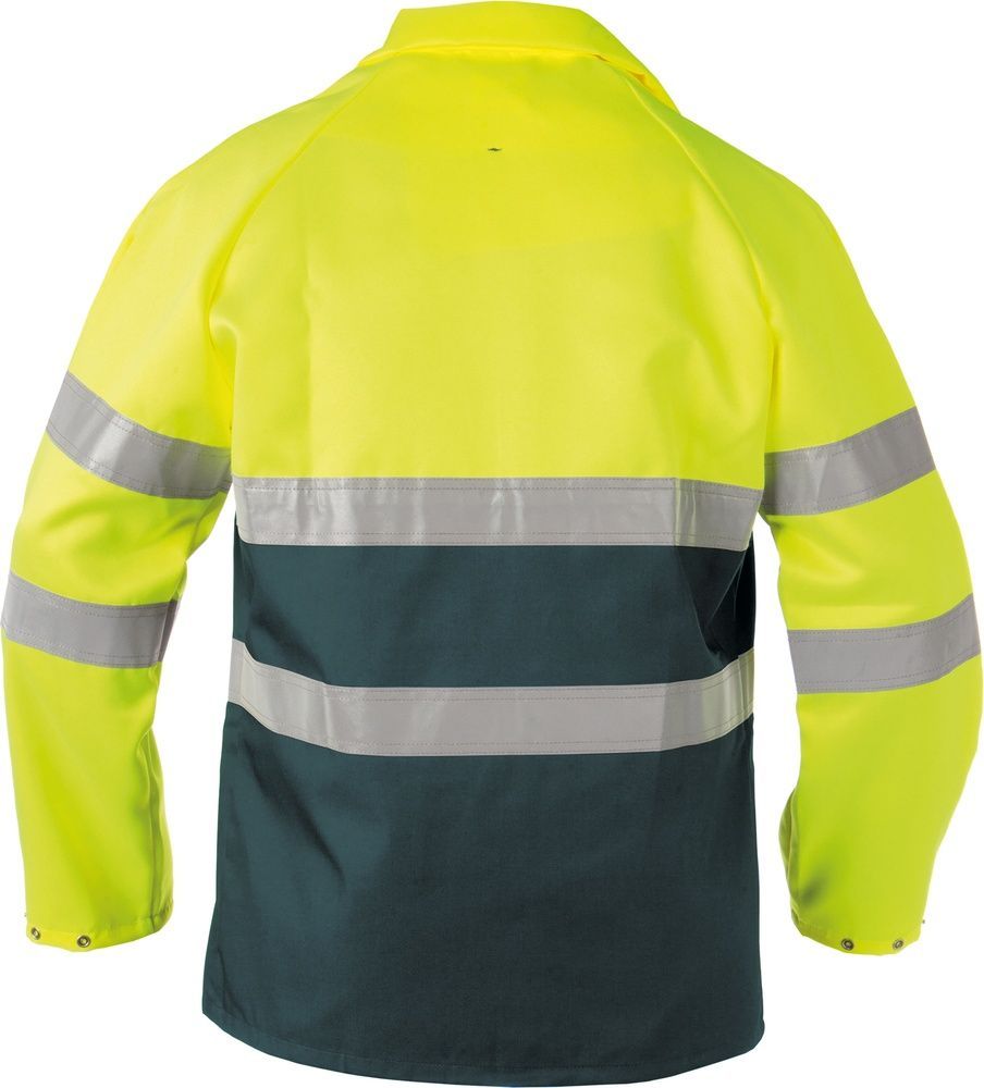 BasicLineWarnschutzarbeitsjackeLinsNeongelbGrn-XS
