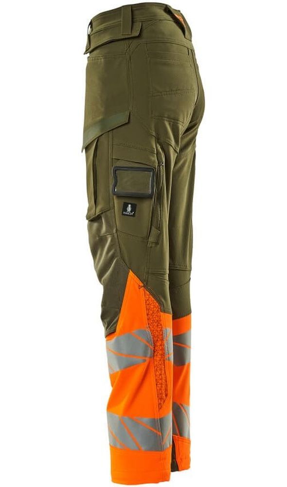 MascotDamenHosemitKnietaschenAccelerateSafe19178-511MoosgrnHi-visOrange-C3476