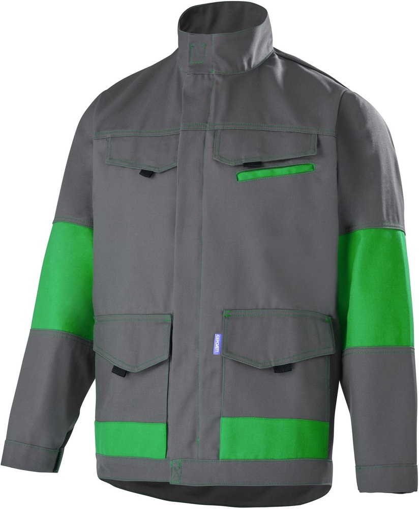 CepovettJackeFacity92799035CharcoalGreyAmazonianGreen-XS