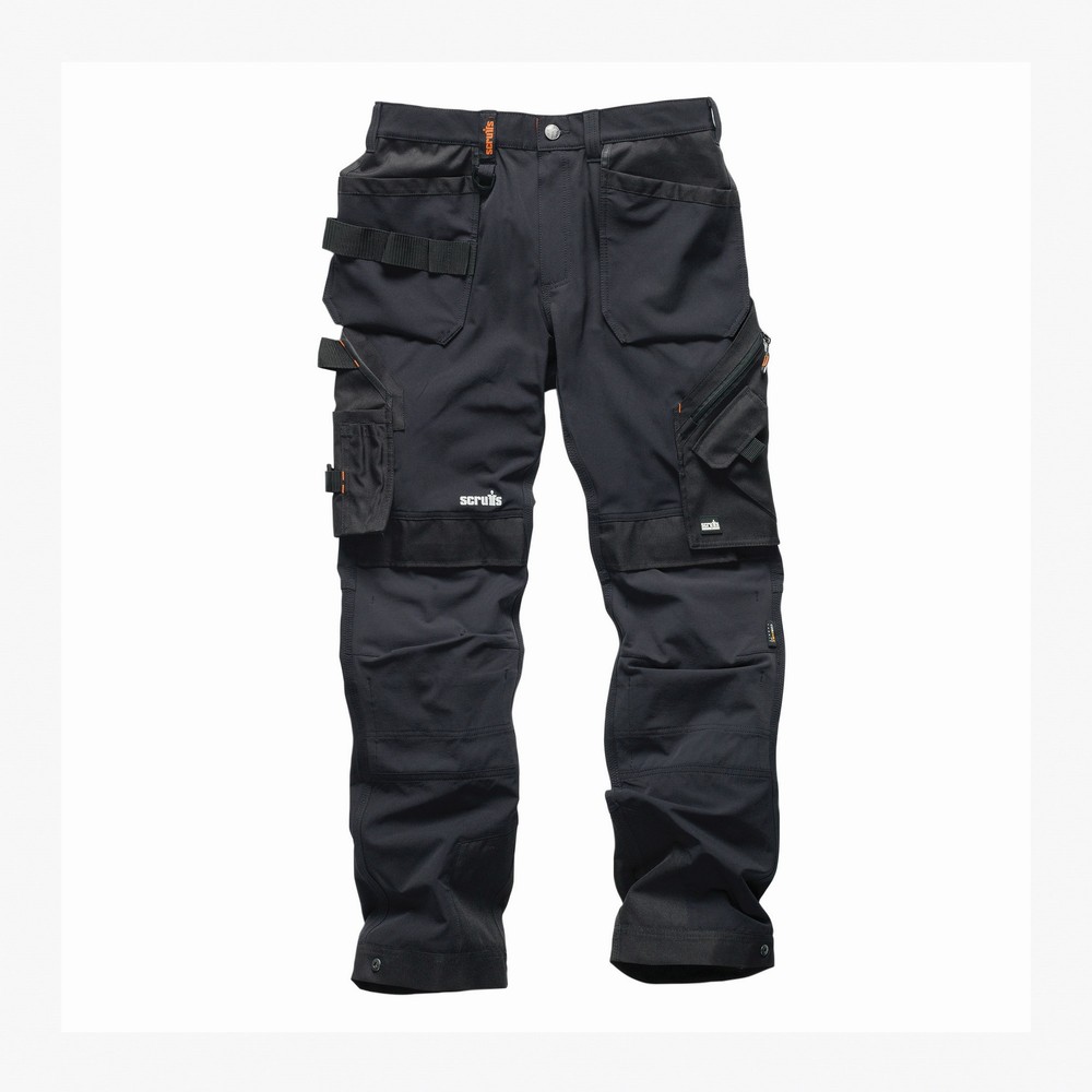 ScruffsHoseArbeitshosemitHolstertaschenProFlexPlus-Schwarz