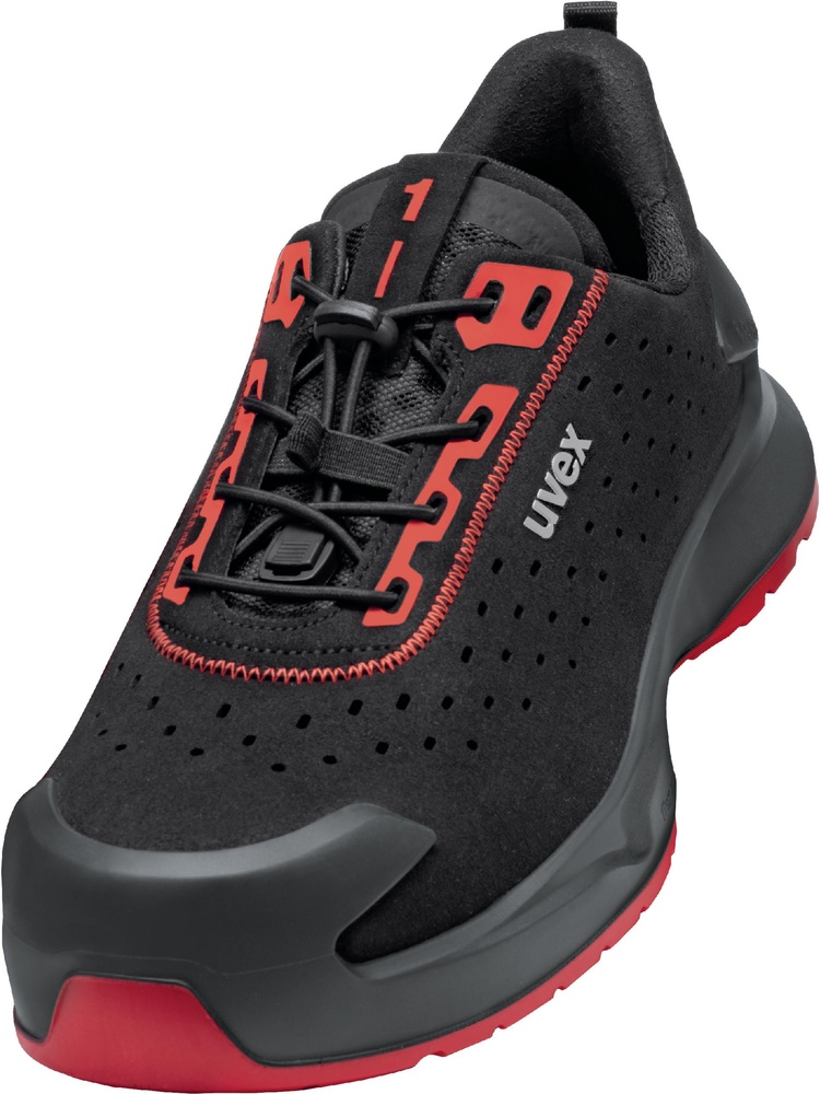 UvexSicherheits-Halbschuhe1X-CraftS1PlSR68021SchwarzRot-35Weite10