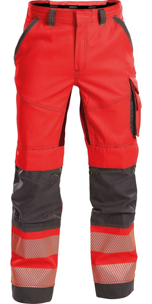DassySommerWarnschutzhosemitKniepolstertaschenOdessaPESCO70NeonrotZementgrau