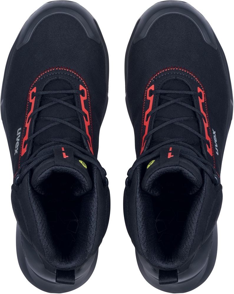 UvexSicherheitsschuhStiefel1X-CraftSicherheitsstiefelS3LSR68042SchwarzRot-35Weite11