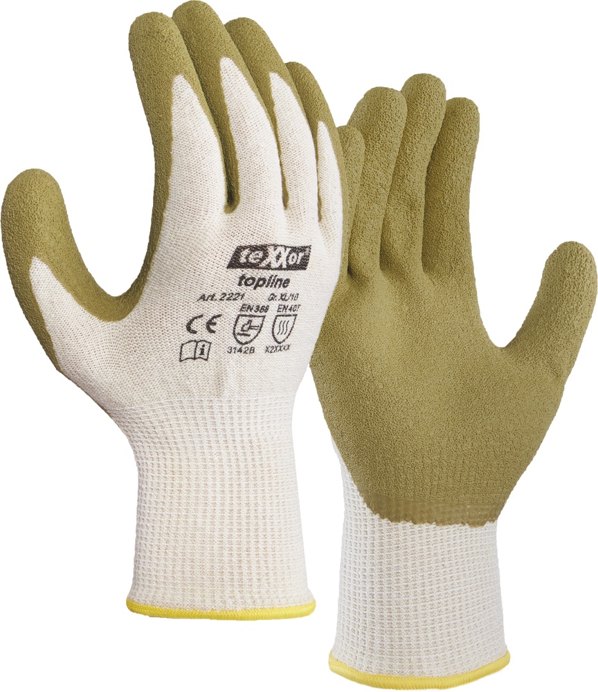 teXXorToplineGrobstrick-HandschuheGreenProtect12Stck2221NaturGrn-7