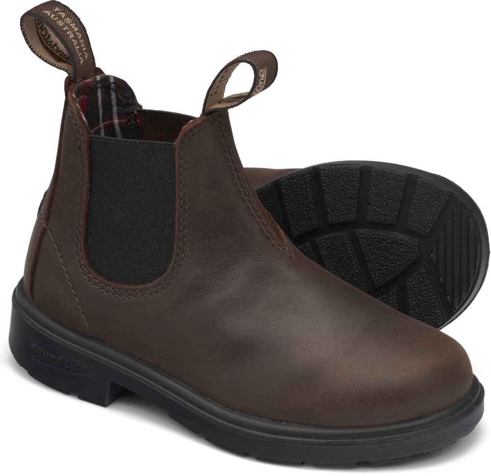 BlundstoneKinderStiefelBoots1468GumsoleLeatherKidsAntiqueBrown BlundstoneKinderStiefelBoots1468GumsoleLeatherKidsAntiqueBrown