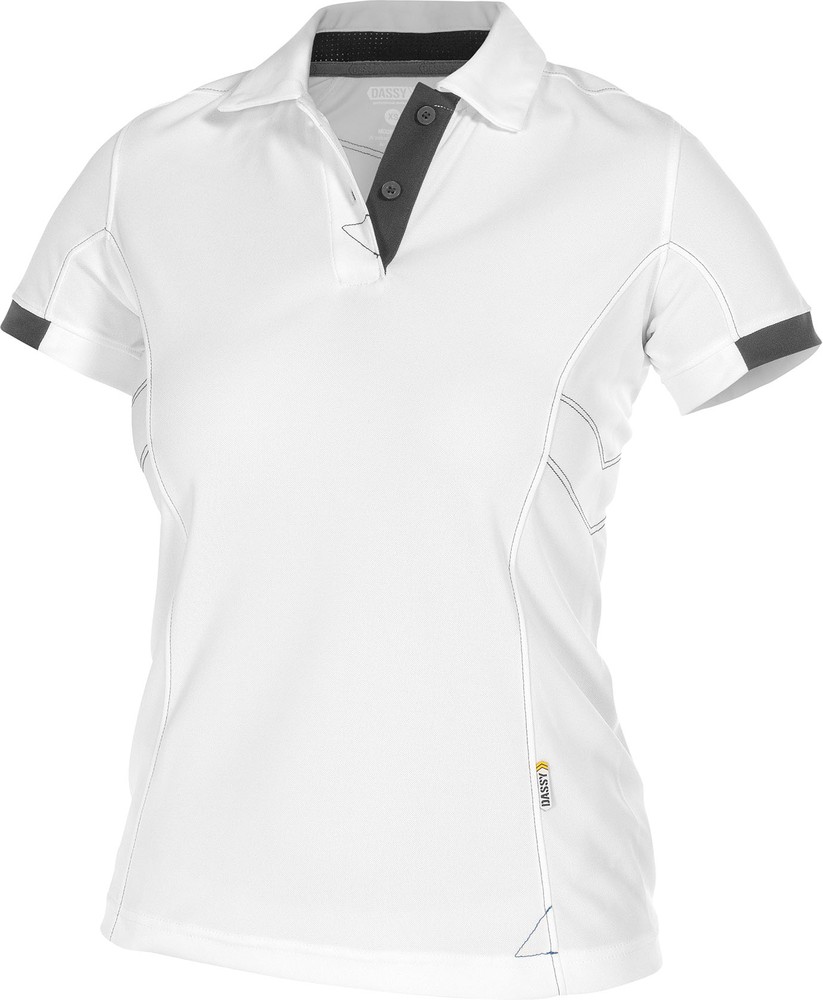 DassyPoloshirtfrDamenTraxionWomenPES44WeiAnthrazitgrau