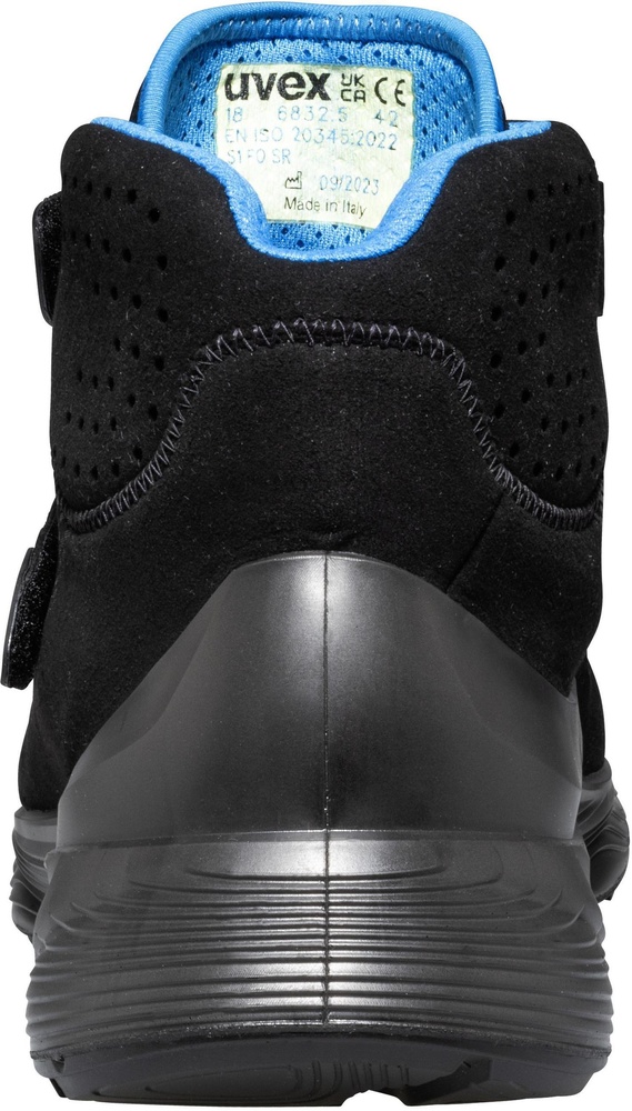 UvexSicherheitsschuhStiefel1G2SicherheitsstiefelS1SRC68325SchwarzSilber-35Weite12