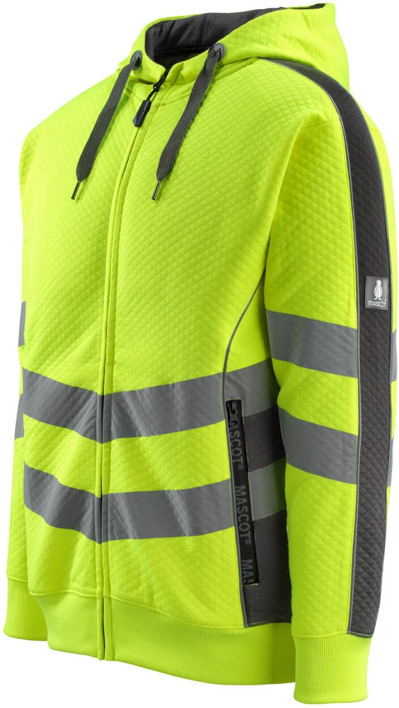 MascotKapuzensweatshirtmitReiverschlussCorbySafeSupreme50138-932Hi-visGelbDunkelanthrazit-XXL