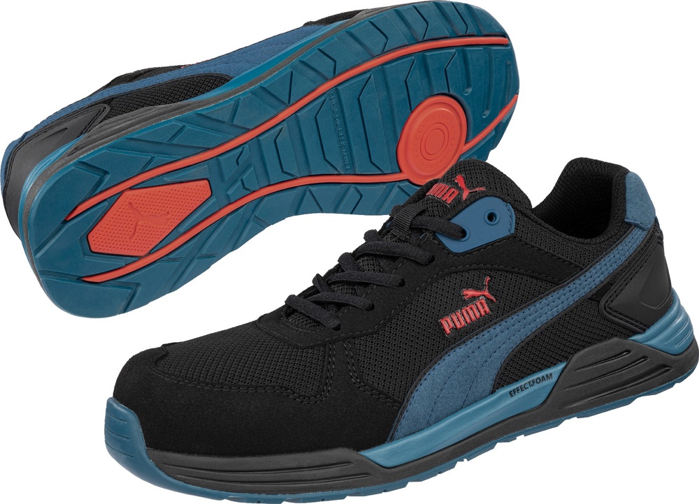 PumaSafetySicherheitsschuheFrontsideLowS1PEsdHroSrcSchwarz-Blau-39