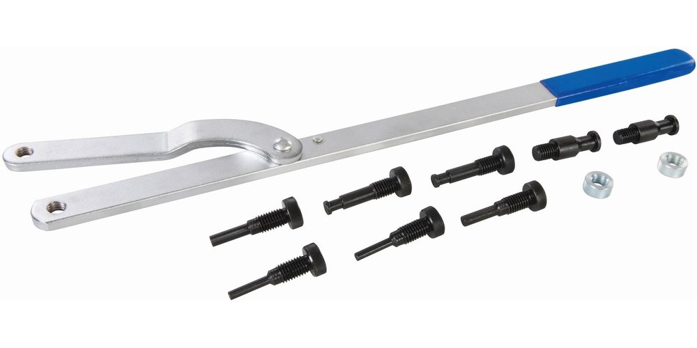 SilverlineKfzWerkzeugUniversal-RiemenscheibenhaltermitTauschzapfen11-tlgSatz616mm