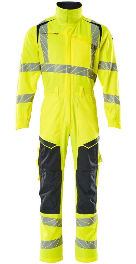 MascotOverallmitKnietaschenAccelerateSafe19519-236Hi-visGelbSchwarzblau-XXL