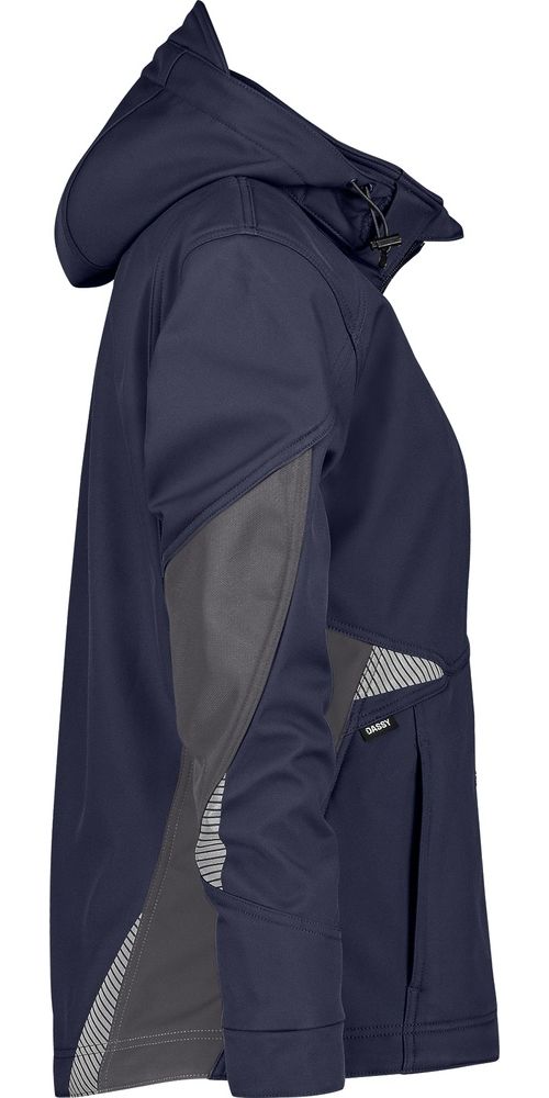 DassyDamenSoftshell-JackeGravityNextWomenNachtblauAnthrazitgrau-XS