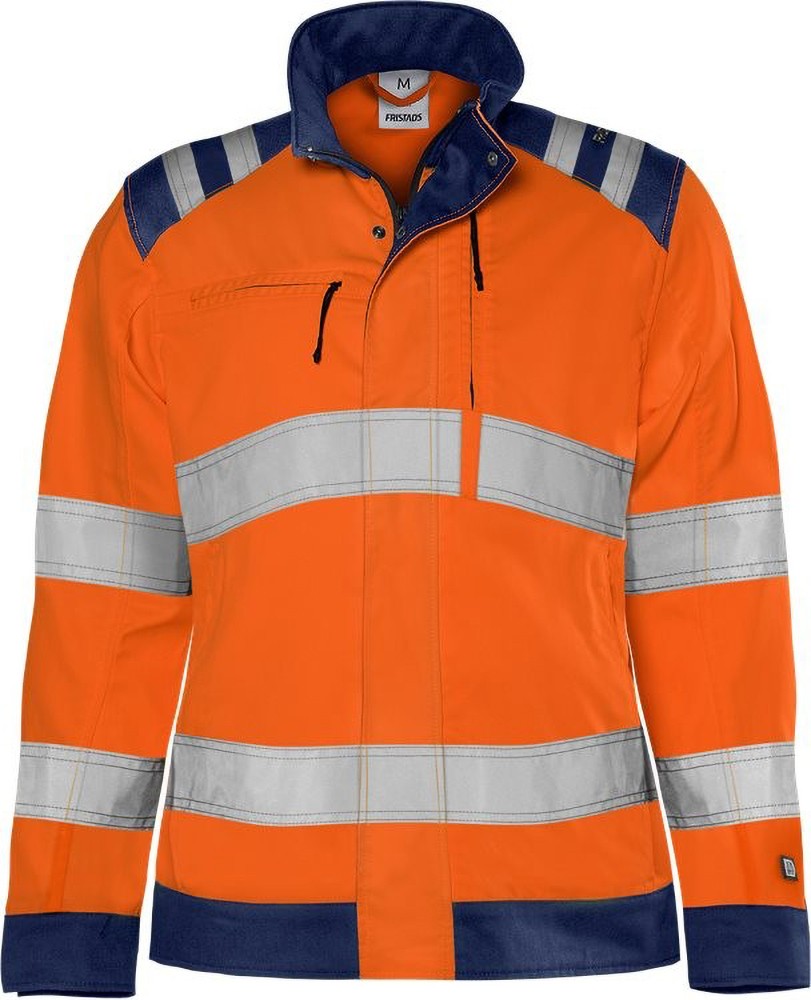 FristadsHighVisGreenJackeDamenKl34068GPLUWarnschutz-OrangeMarine-S