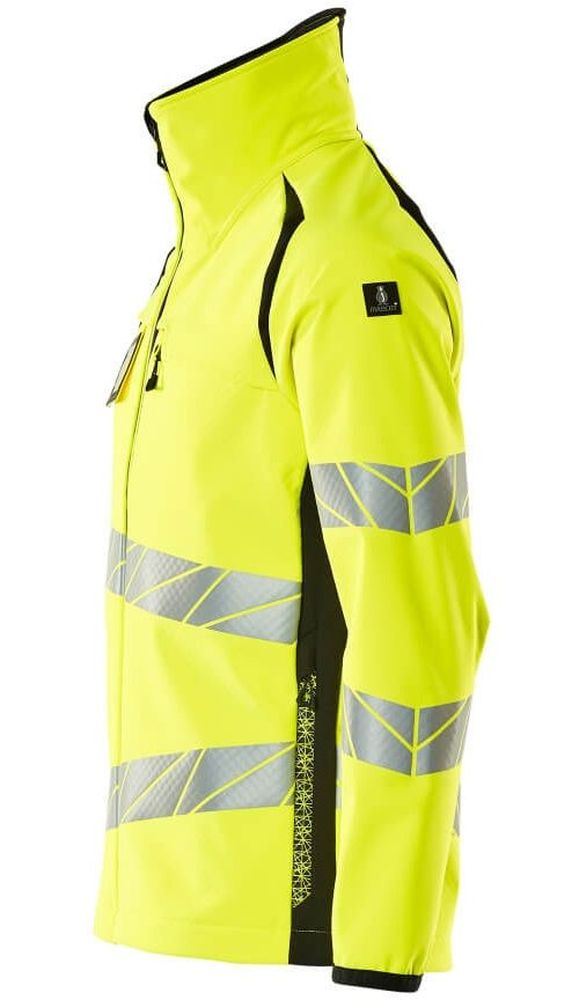 MascotSoftshellJackeAccelerateSafe19002-143Hi-visGelbSchwarz-XXL