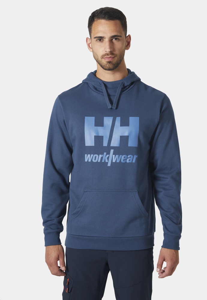 HellyHansenHoodieClassicLogo79284570DeepSteelMelange-XS