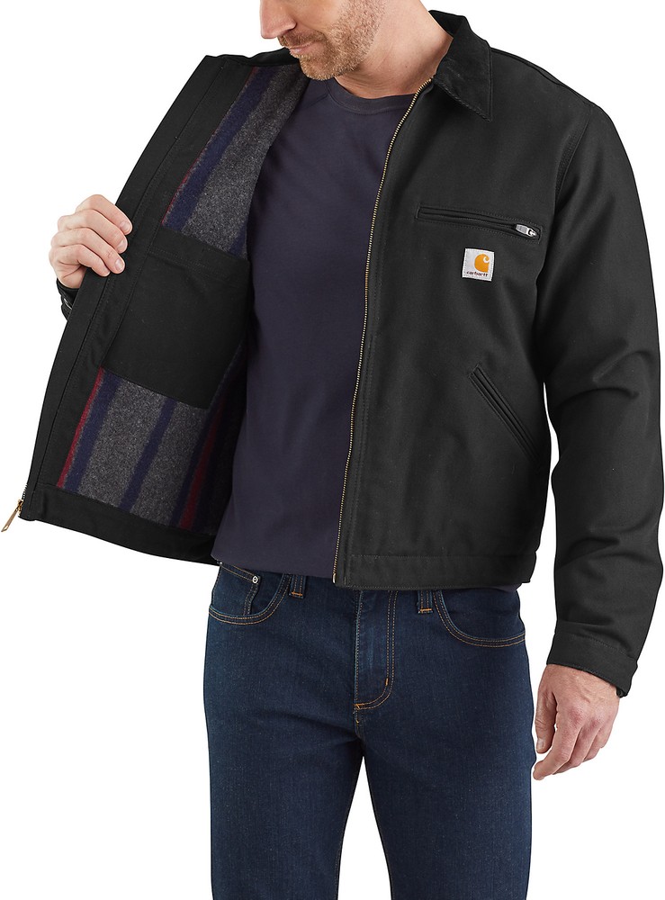 CarharttHerrenJackeDuckDetroitJacketBlack