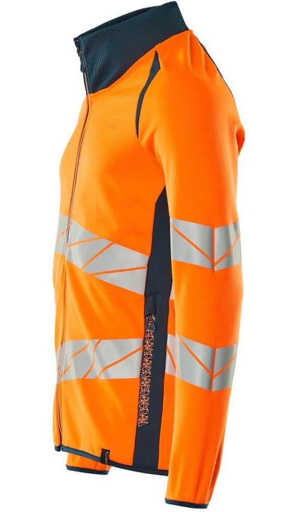 MascotSweatshirtmitReiverschlussAccelerateSafe19184-781Hi-visOrangeDunkelpetroleum-XXL