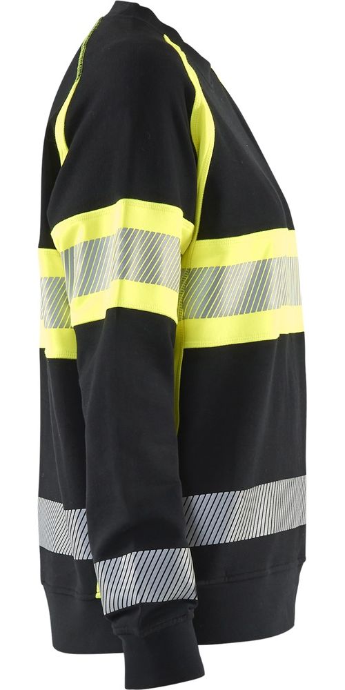 BlklderDamenHighVisSweatshirt34091158SchwarzHighGelb-L