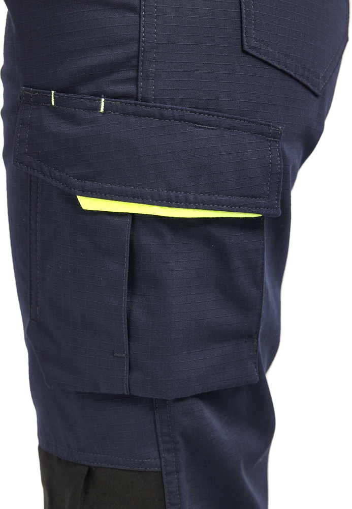 BlklderDamenArbeitshoseServicemitStretch71951330DunkelMarineblauHighVisGelb-C32