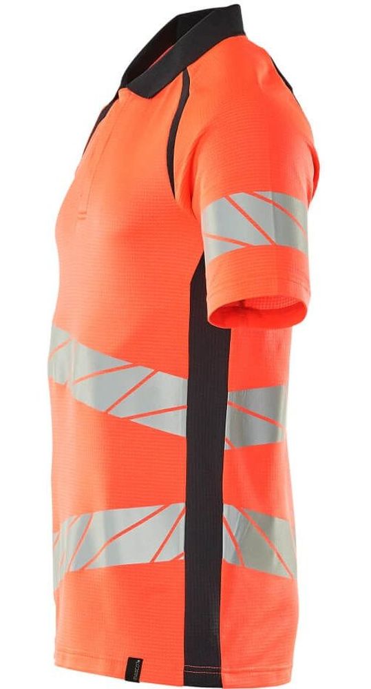 MascotPolo-ShirtAccelerateSafe19083-771Hi-visRotSchwarzblau-XXL