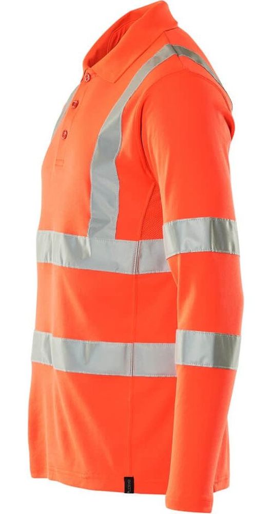 MascotPolo-ShirtLangarmSafeClassic18283-995Hi-visRot-XXL